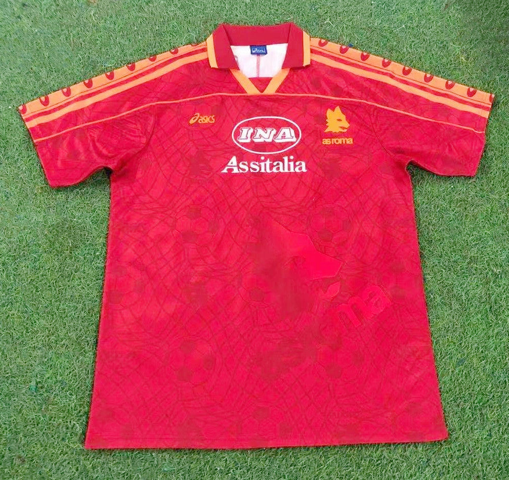 95/96 Roma Home Retro Jersey