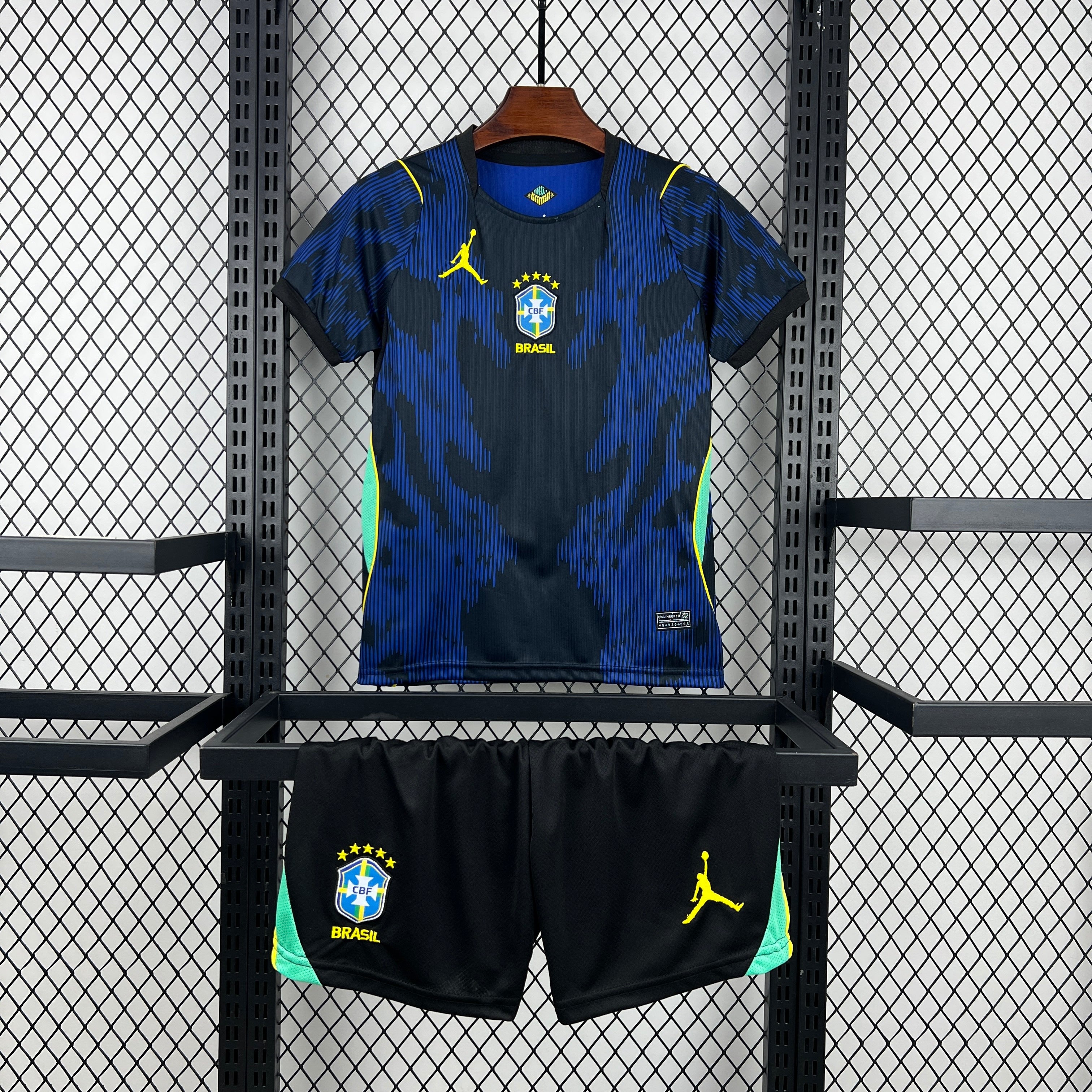 2026 World Cup Brazil Away Kids Kit