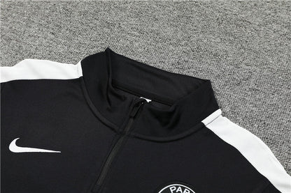 Paris Black Color Matching Tracksuit