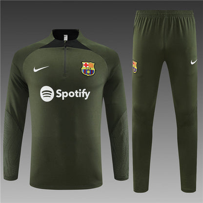 Barcelona Army Green Tracksuit