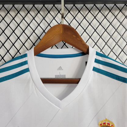 2017/18 Real Madrid Home Retro Jersey With Patches