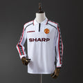 98/99 Manchester United Third White Long Sleeve Retro Jersey