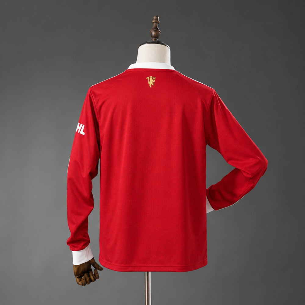 21/22 Manchester United Home Long Sleeve Retro Jersey