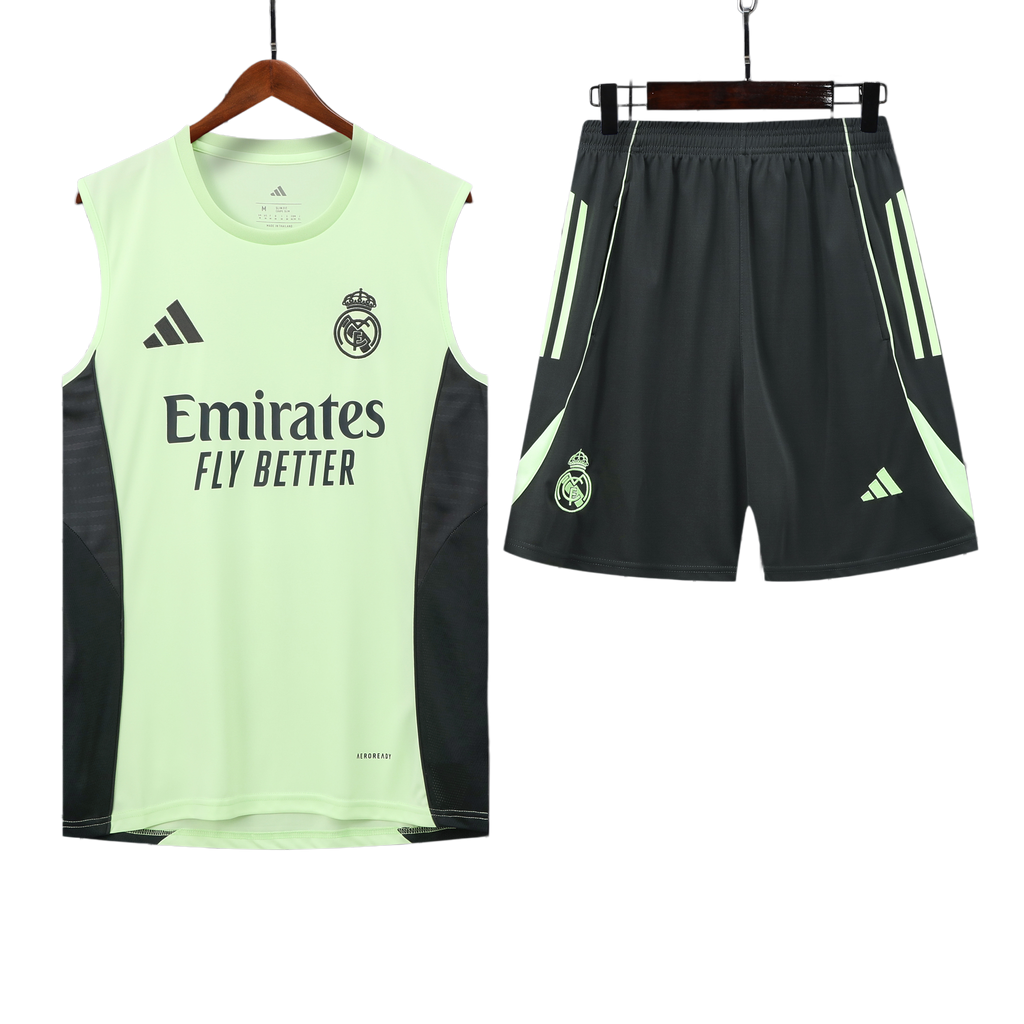 25/26 Real Madrid Light Green Vest Kit