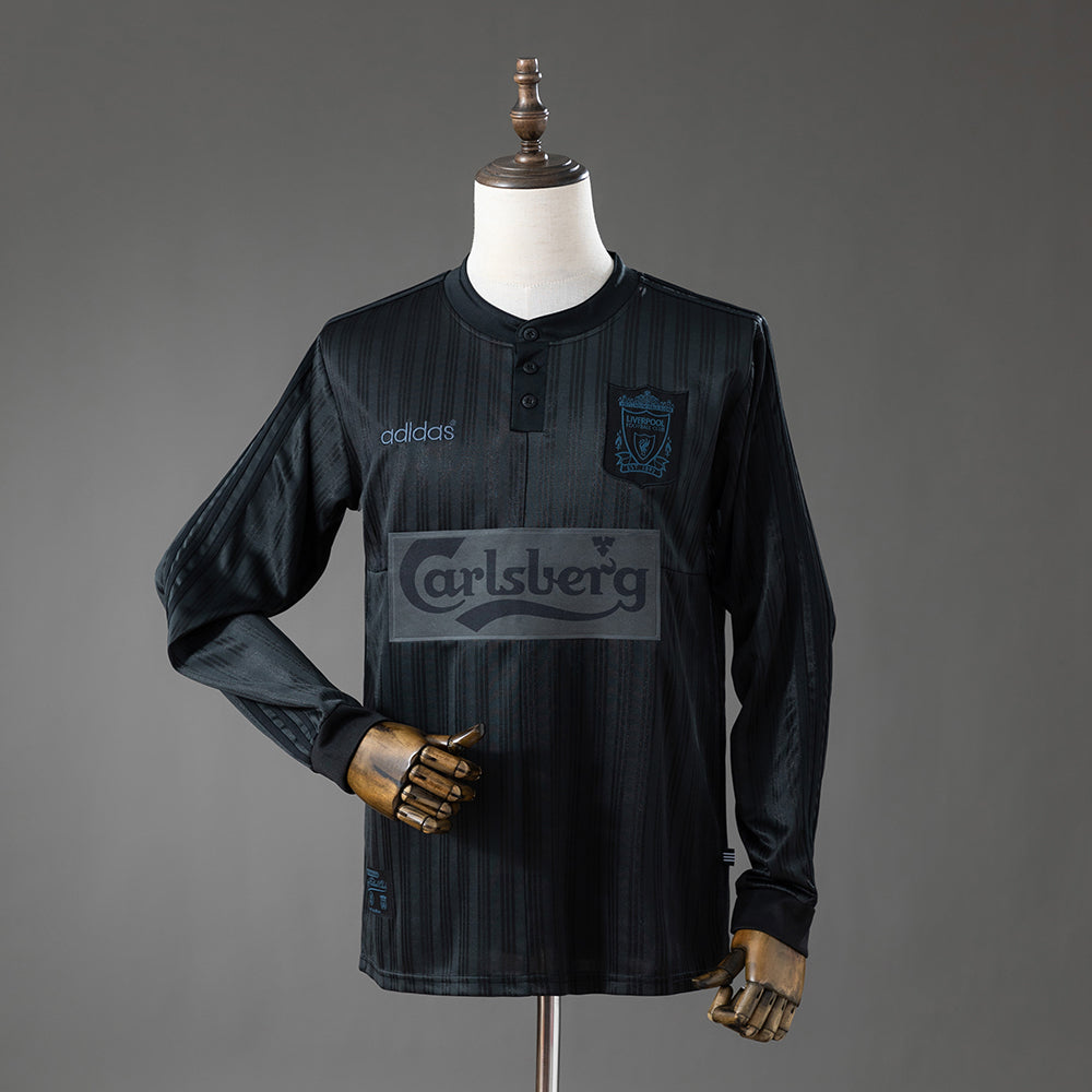 95/96 Liverpool Retro Long Sleeve Black Jersey