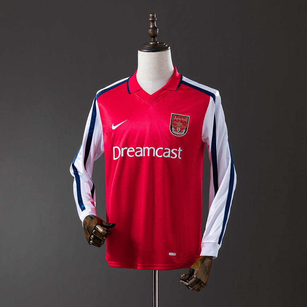 01/02 Arsenal Home Long Sleeve Retro Jersey