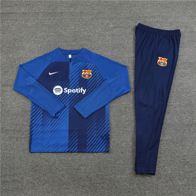 Barcelona Blue Color Camouflage Style Tracksuit