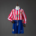 04/05 Atletico Madrid Home Retro Long Sleeve Kids Kit