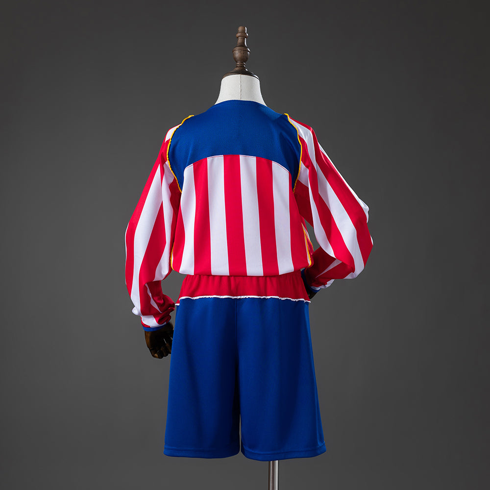 04/05 Atletico Madrid Home Retro Long Sleeve Kids Kit