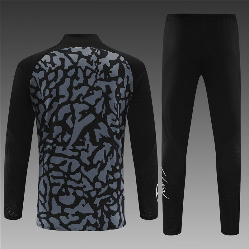 Jordan Paris Gray Black Camouflage Style Tracksuit