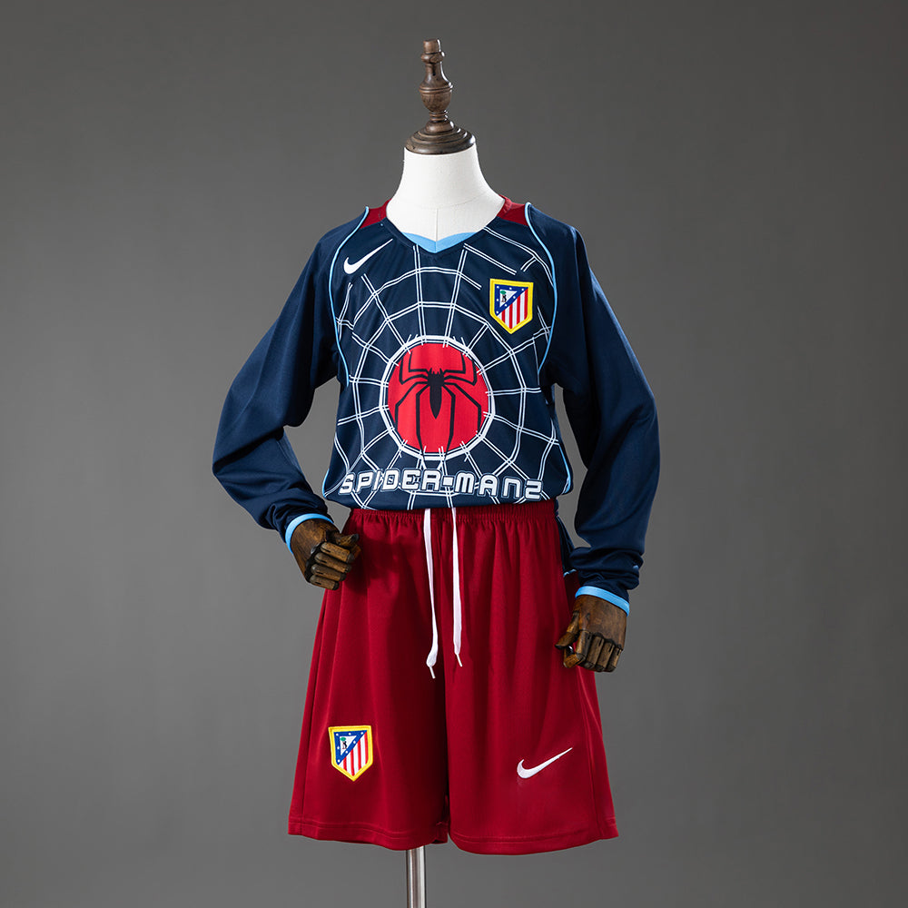 04/05 Atletico Madrid Away Retro Long Sleeve Kids Kit