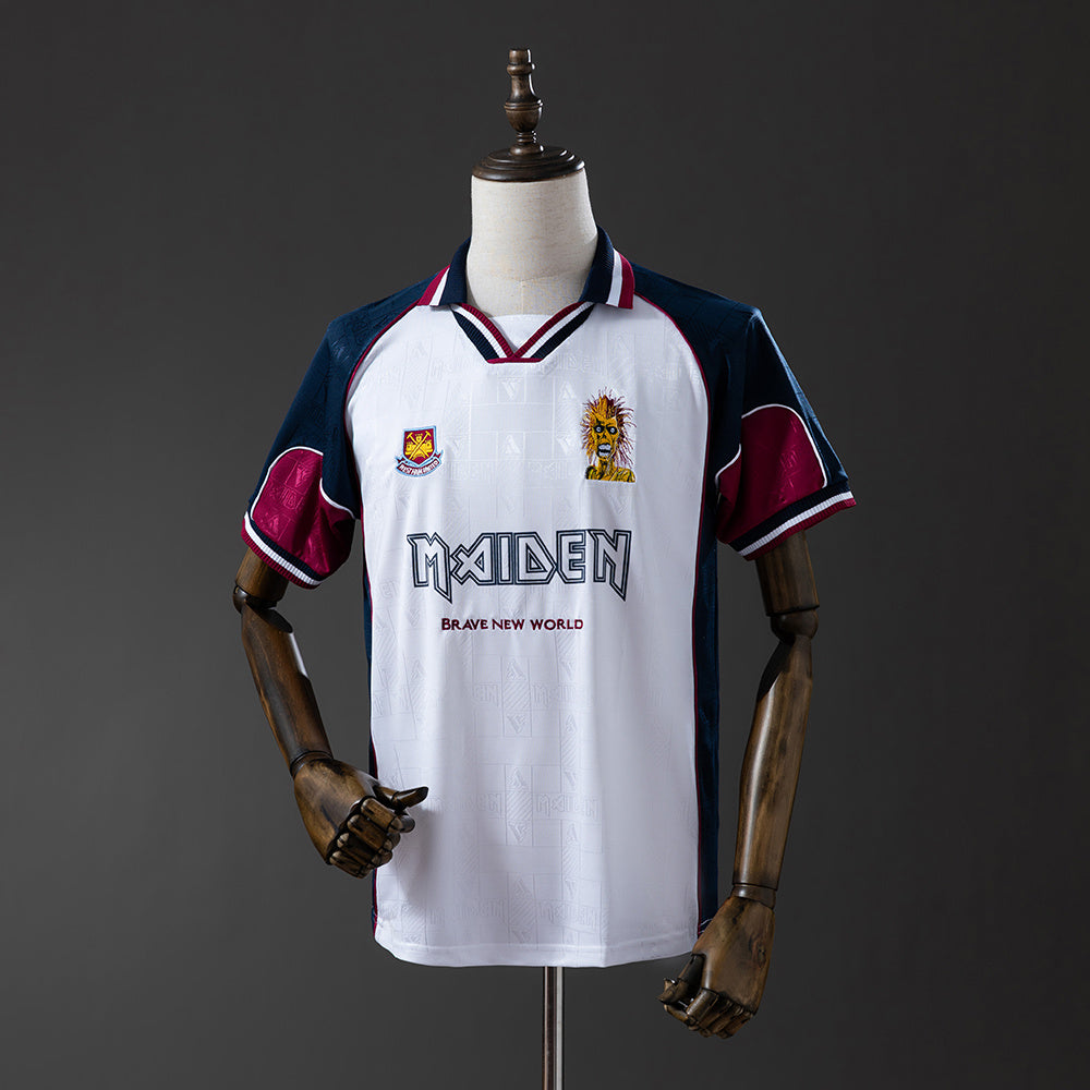 1999 West Ham United x Iron Maiden Away  Retro Jersey