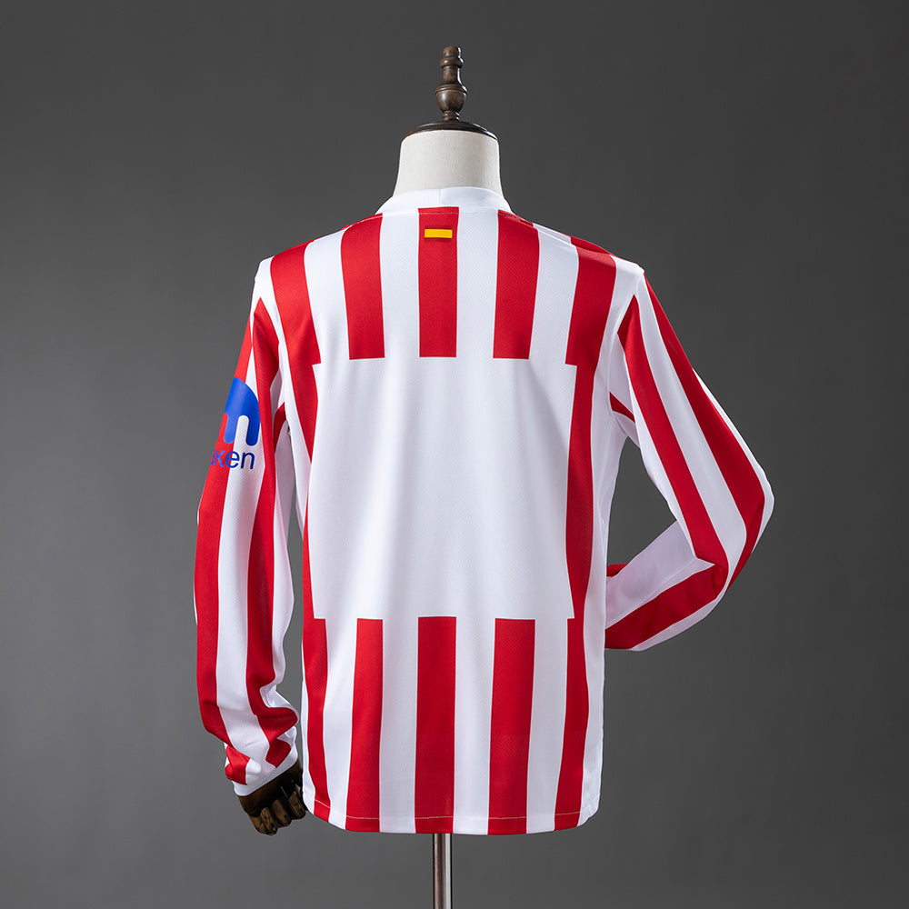 25/26 Atletico Madrid Home Long Sleeve Jersey