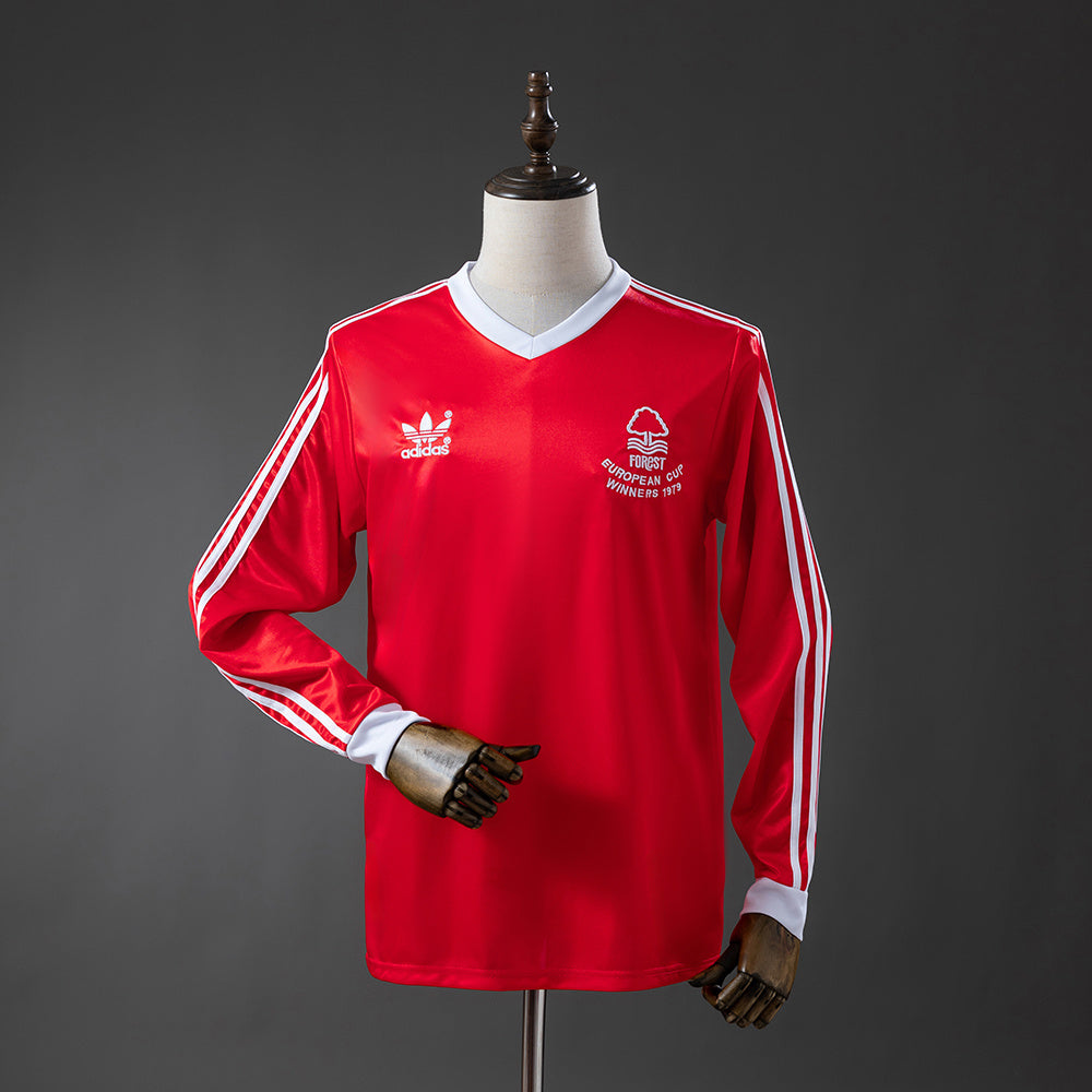 77/80 Nottingham Forest Home Long Sleeve Retro Jersey