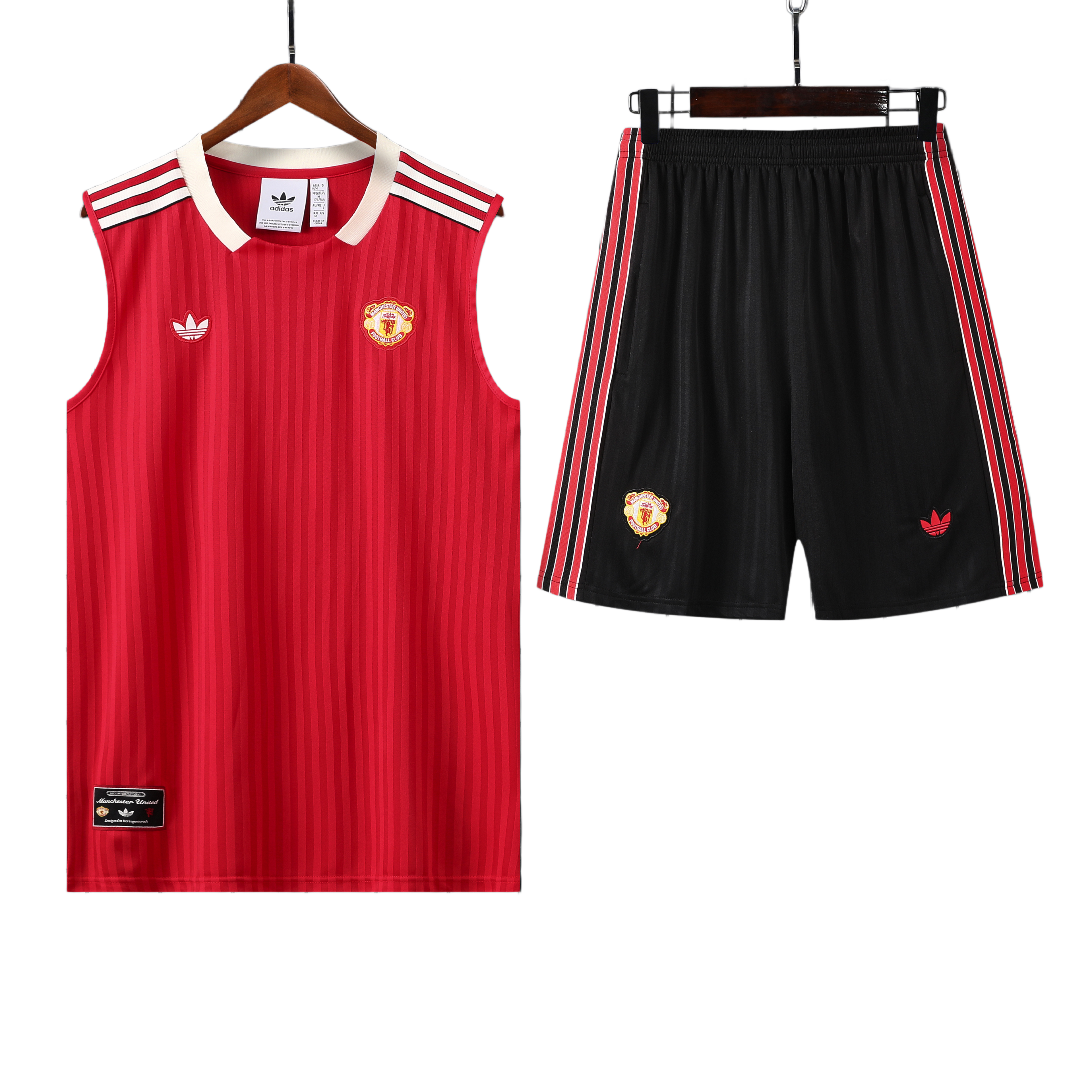 25/26 Manchester United Red Stripes Vest Kit
