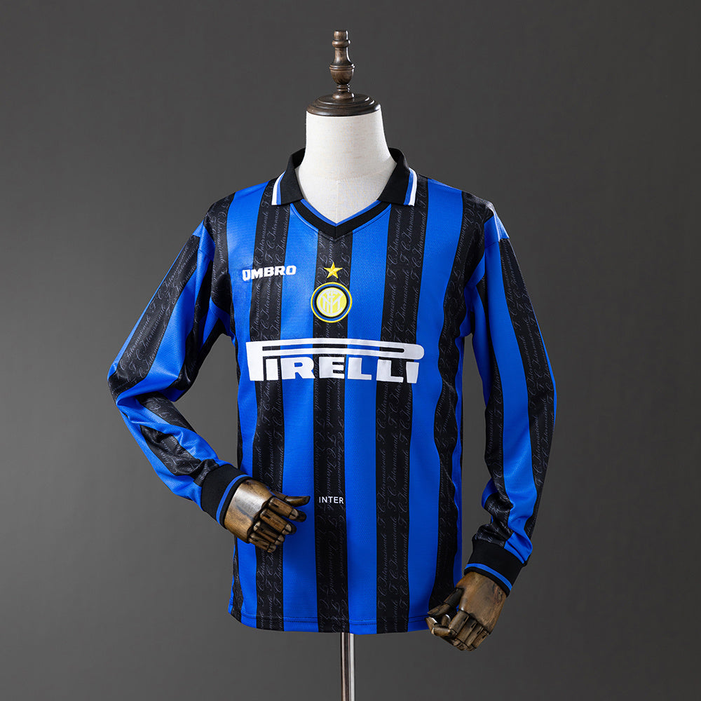 97/98 Inter Milan Home Long Sleeve Retro Jersey