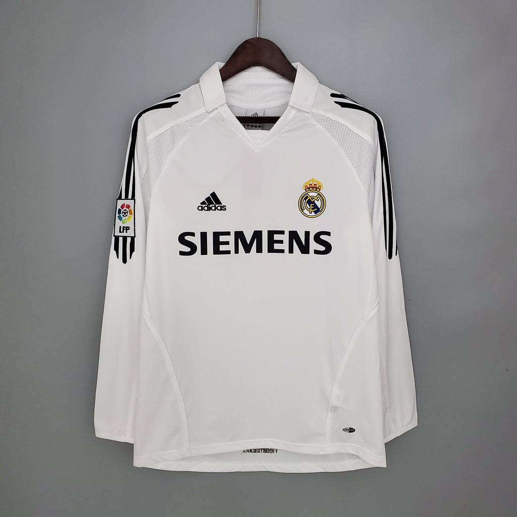 05/06 Real Madrid Home Long Sleeve Retro Jersey