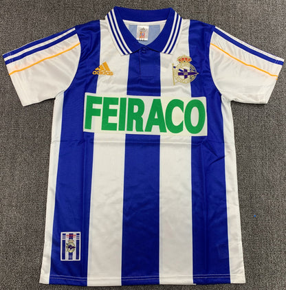 1999-00 Deportivo La Coruna Home Retro Jersey