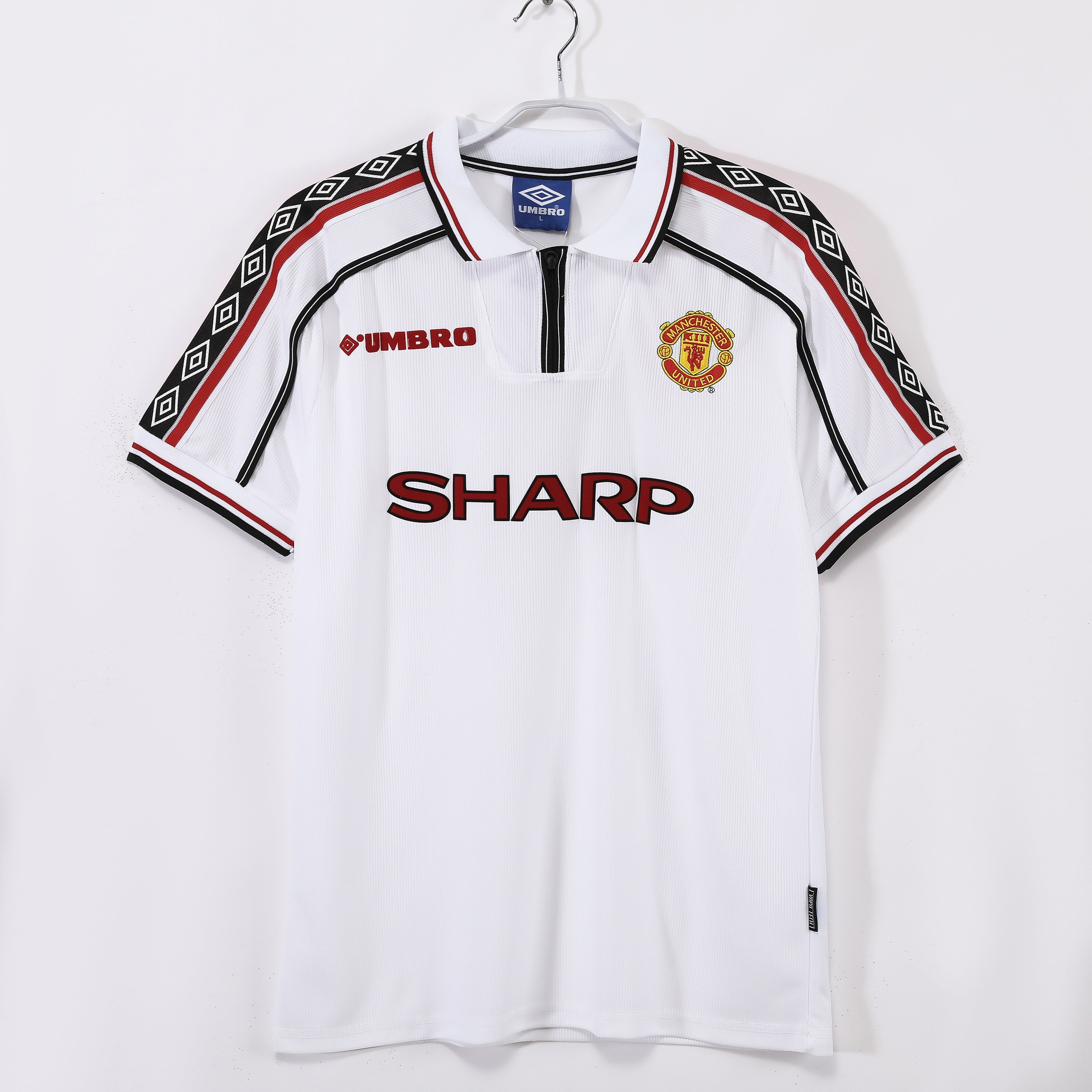 98/99 Manchester United White Jersey