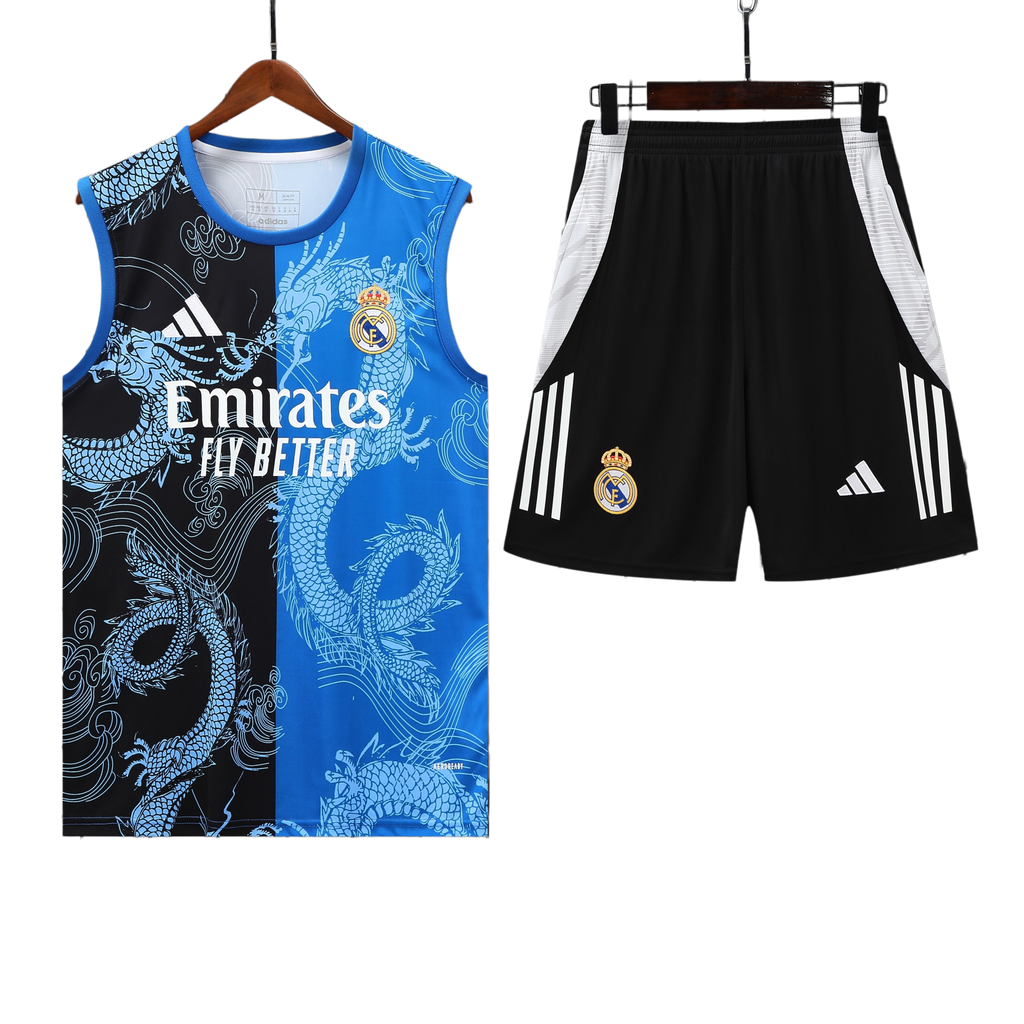 25/26 Real Madrid Black & Blue Vest Kit
