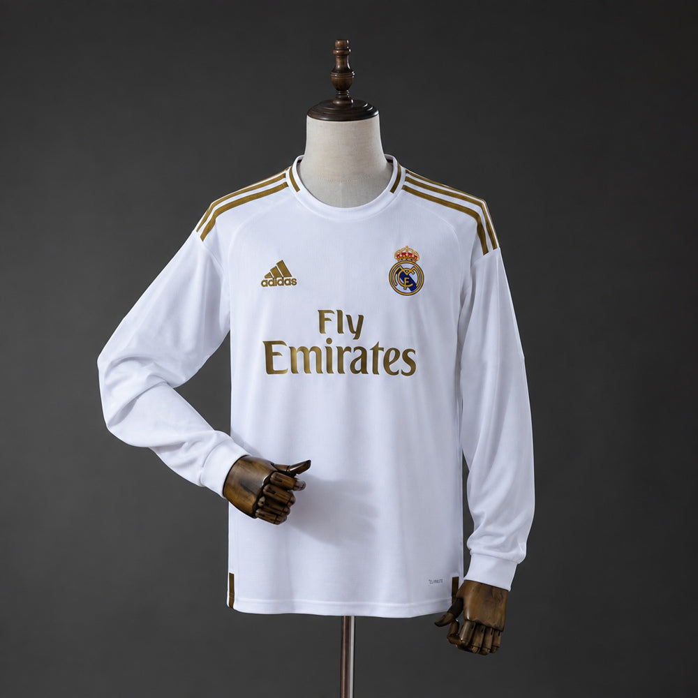 19/20 Real Madrid Home Long Sleeve Jersey