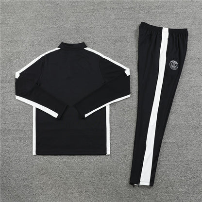 Paris Black Color Matching Tracksuit
