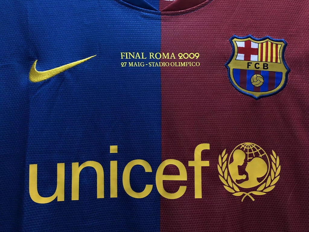 08/09 Barcelona Home Long-Sleeve Retro Jersey
