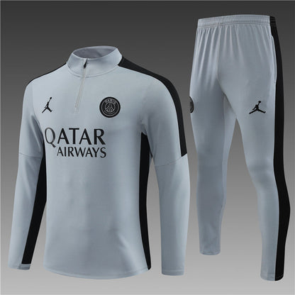 Jordan Paris Light Gray Color Style Tracksuit