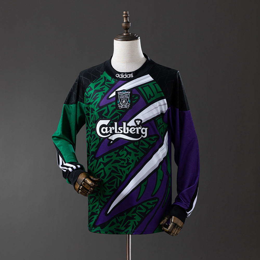 95/96 Liverpool Goalkeeper Long Sleeve Retro Jersey Black