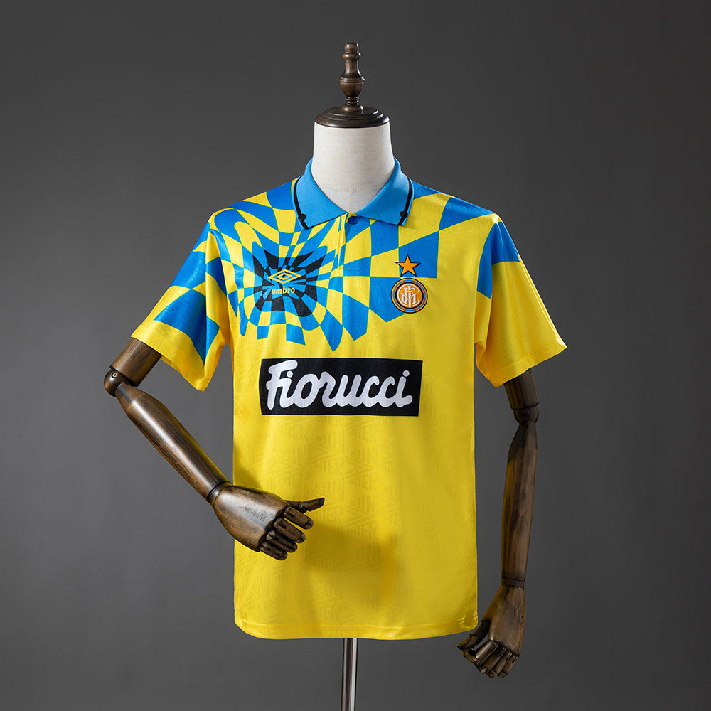 92/94 Inter Milan Third Retro Jersey Yellow