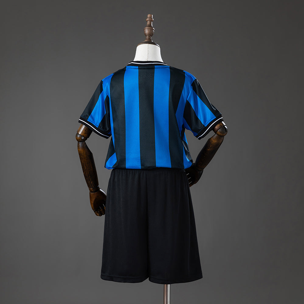 09/10 Inter Milan Home UEFA Champions League Retro Kids Kit