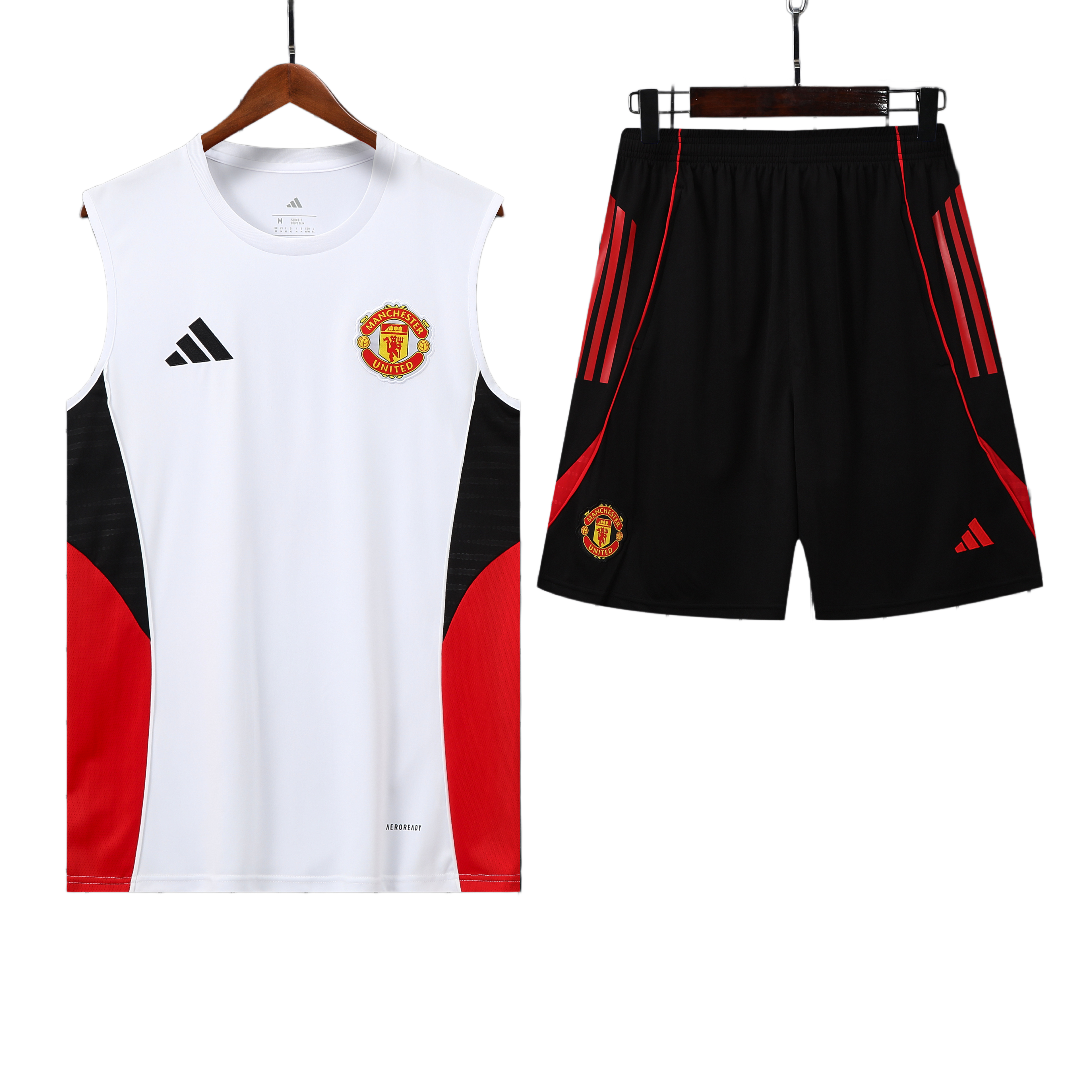 25/26 Manchester United White/Red Vest Kit
