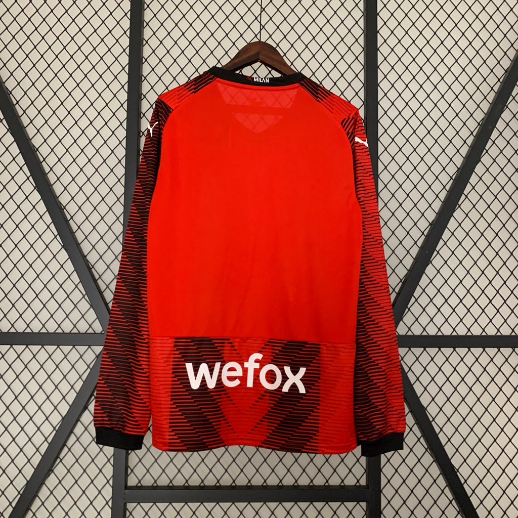 23/24 AC Milan Home Long Sleeve Jersey