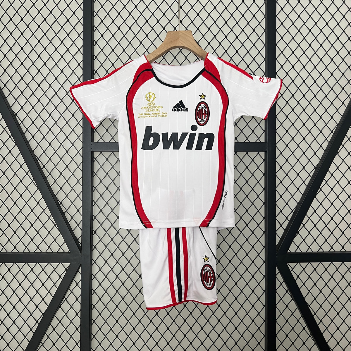 06/07 AC Milan Away Champions League Retro Kids Kit