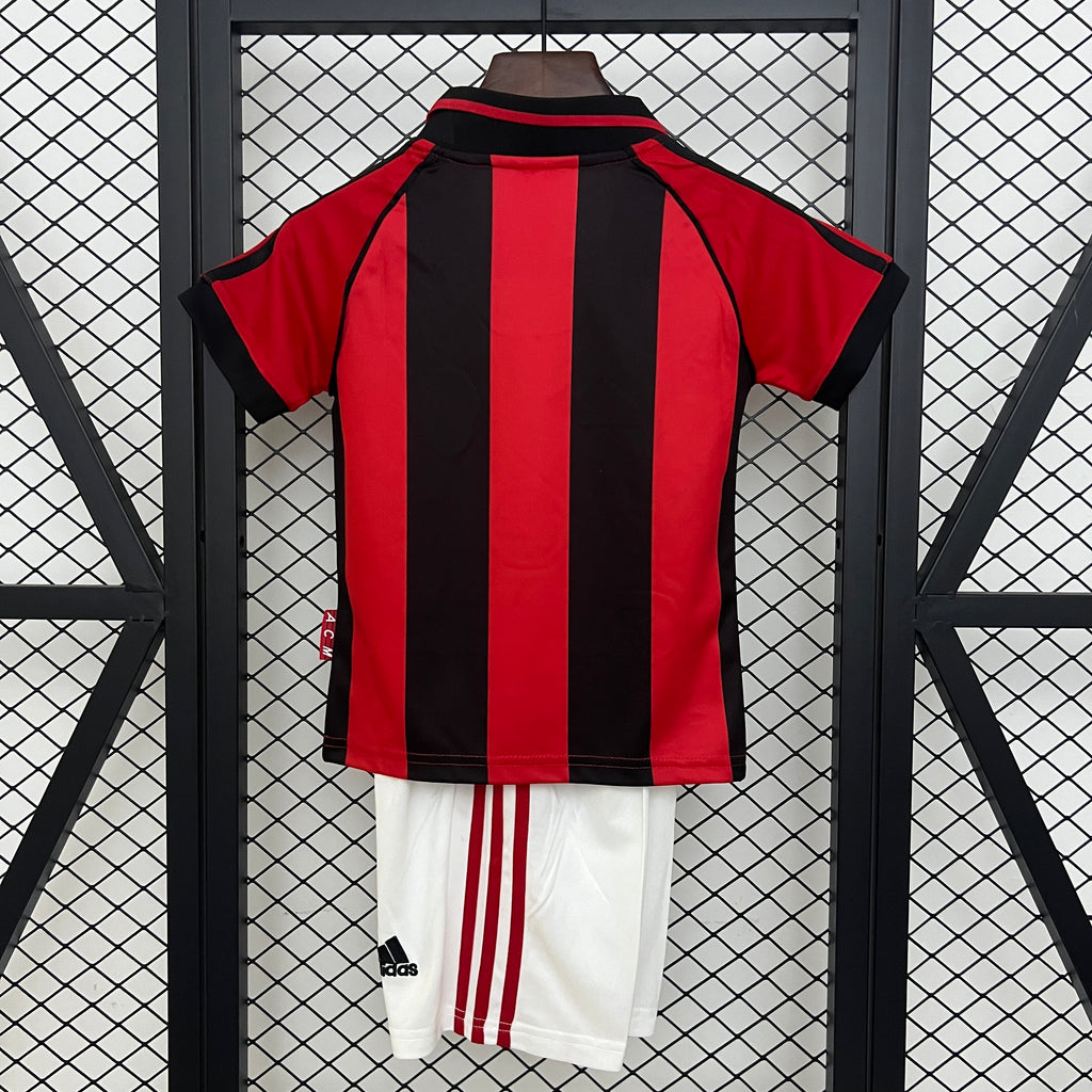 98/99 AC Milan Home Retro Kids Kit