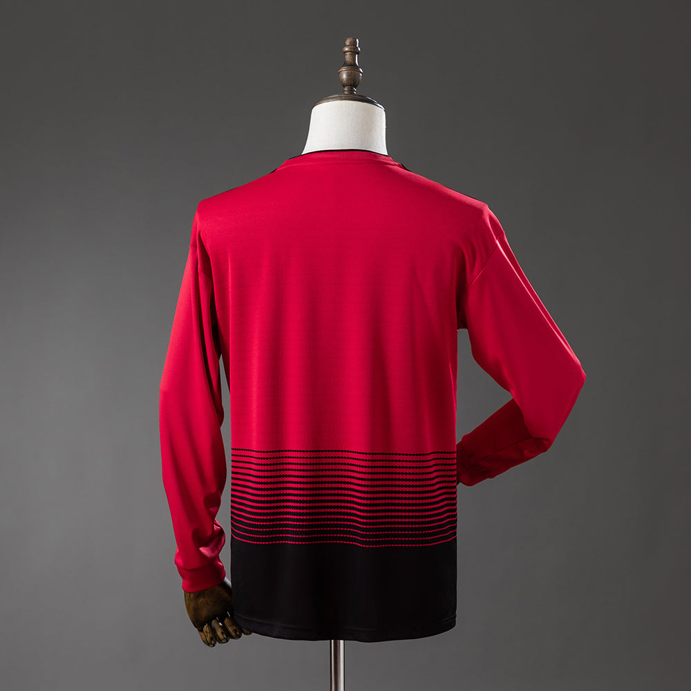 18/19 Manchester United Home Long Sleeve Retro Jersey