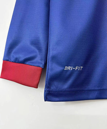 2012-13 Barcelona Home Long Sleeves Retro Jersey