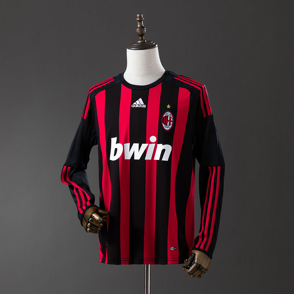 08/09 AC Milan Home Long Sleeve Retro Jersey