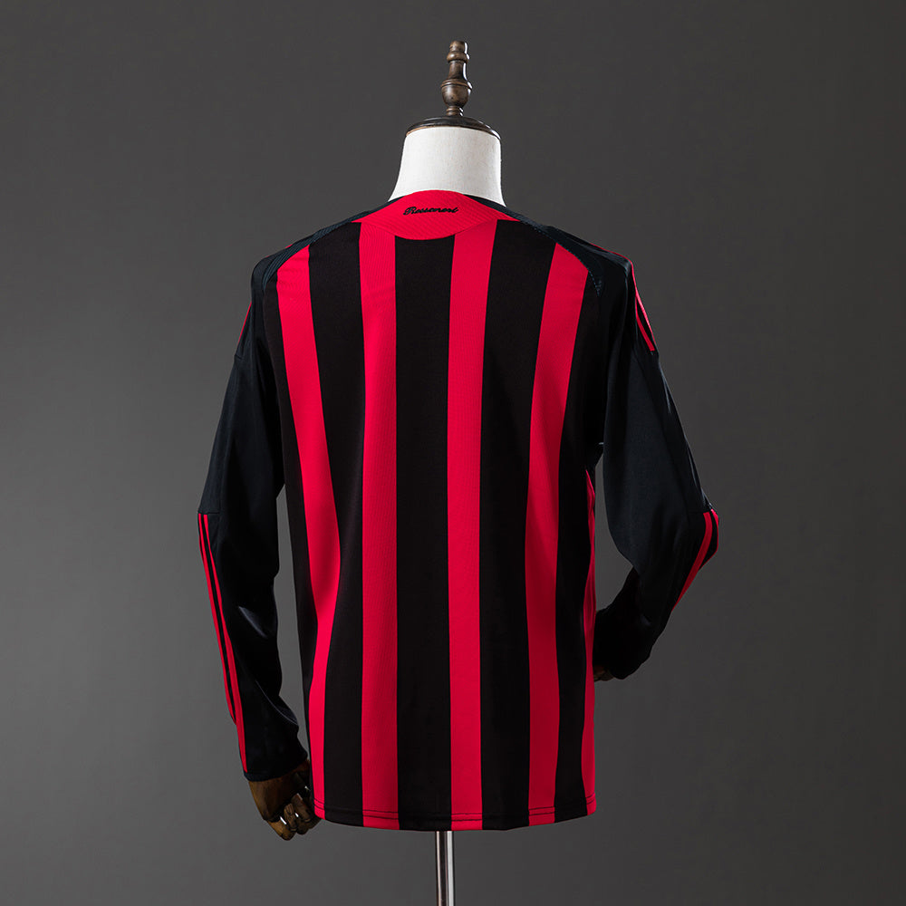 08/09 AC Milan Home Long Sleeve Retro Jersey