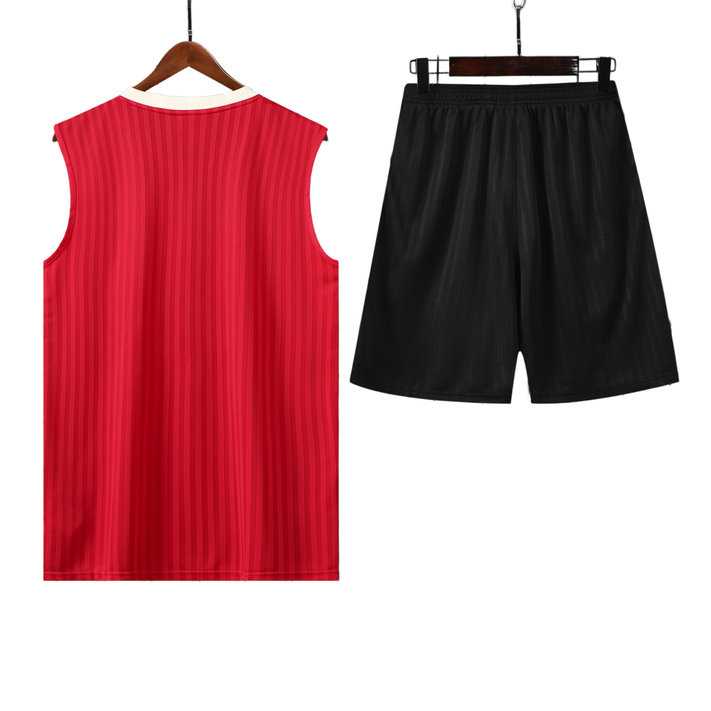 25/26 Manchester United Red Stripes Vest Kit