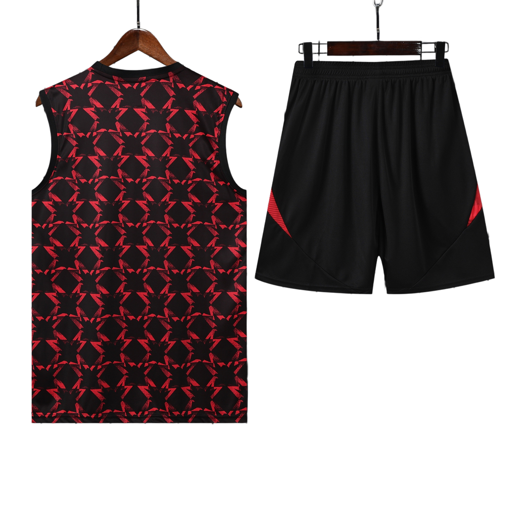 25/26 Manchester United Red & Black Vest Kit