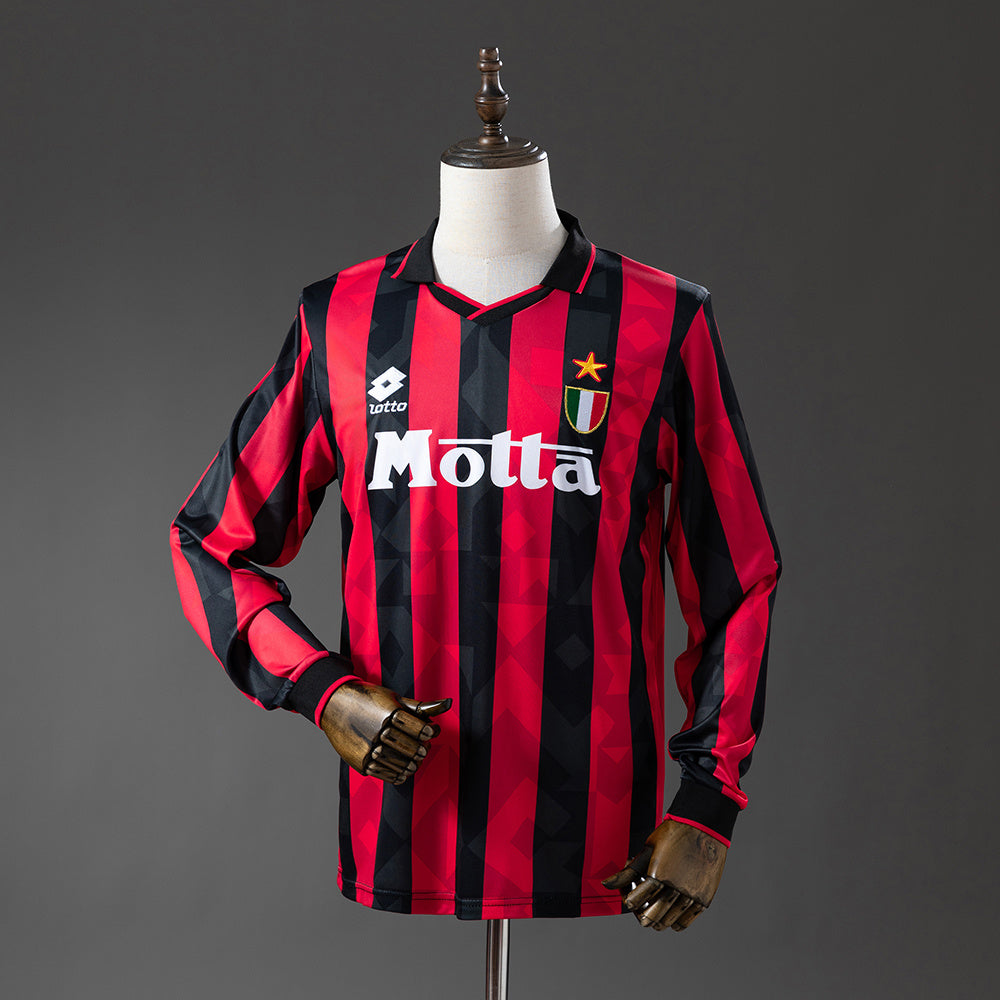 93/94 AC Milan Home Long Sleeve Retro Jersey