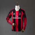 10/11 AC Milan Home Long Sleeve Retro Jersey