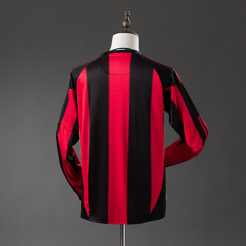 10/11 AC Milan Home Long Sleeve Retro Jersey