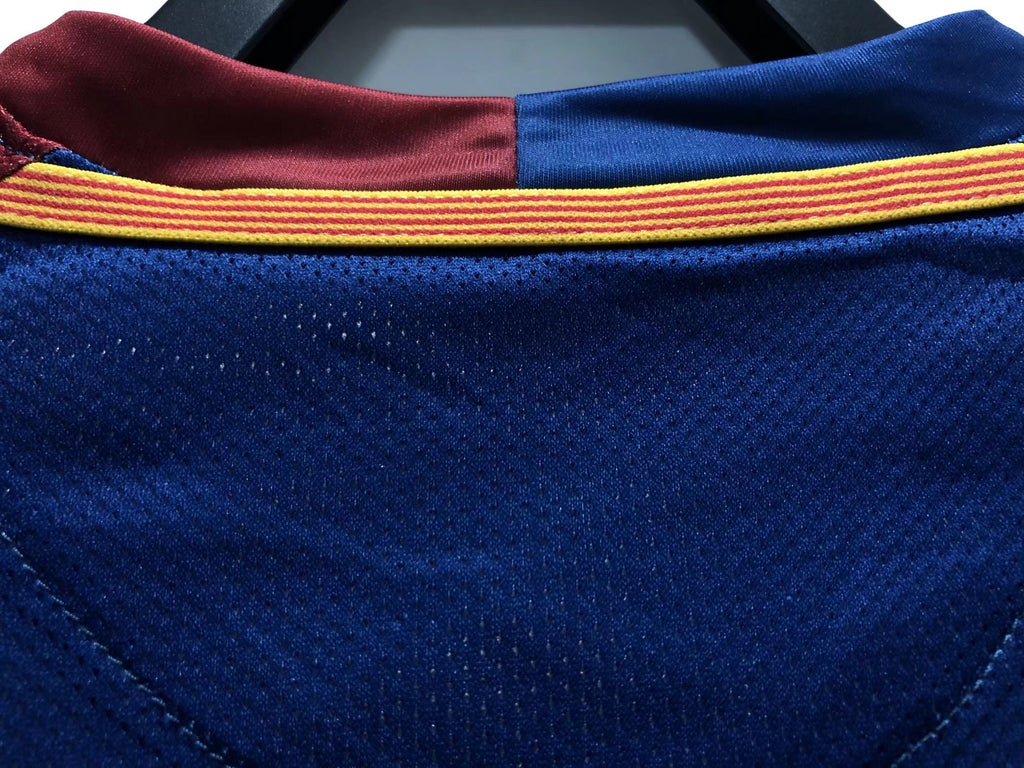 08/09 Barcelona Home Long-Sleeve Retro Jersey