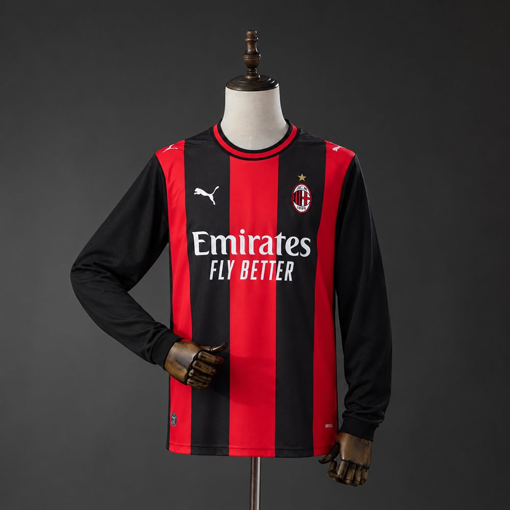 26/27 AC Milan Home Long Sleeve Jersey