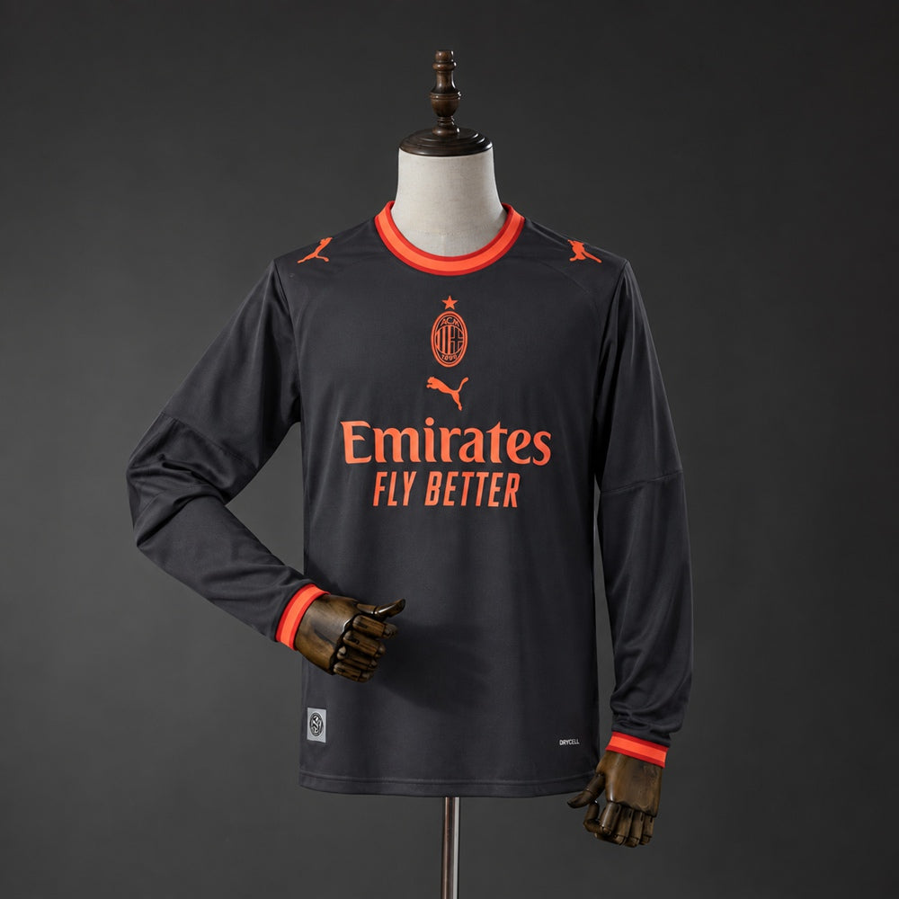 26/27 AC Milan Home Long Sleeve Jersey