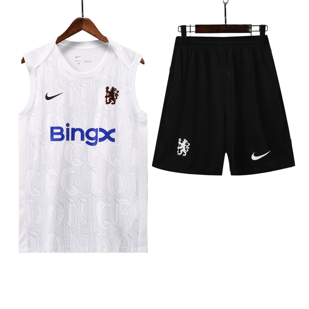 25/26 Chelsea White Vest Kit