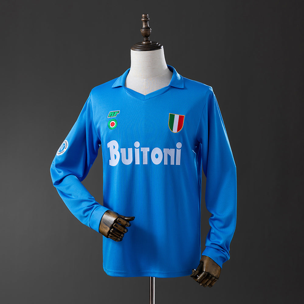 87/88 Napoli Home Long Sleeve Retro Jersey