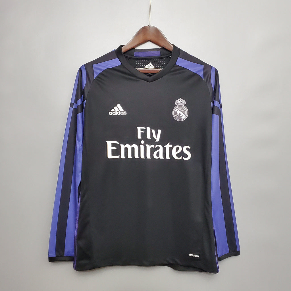 15/16 Real Madrid Away Long Sleeve Retro Jersey